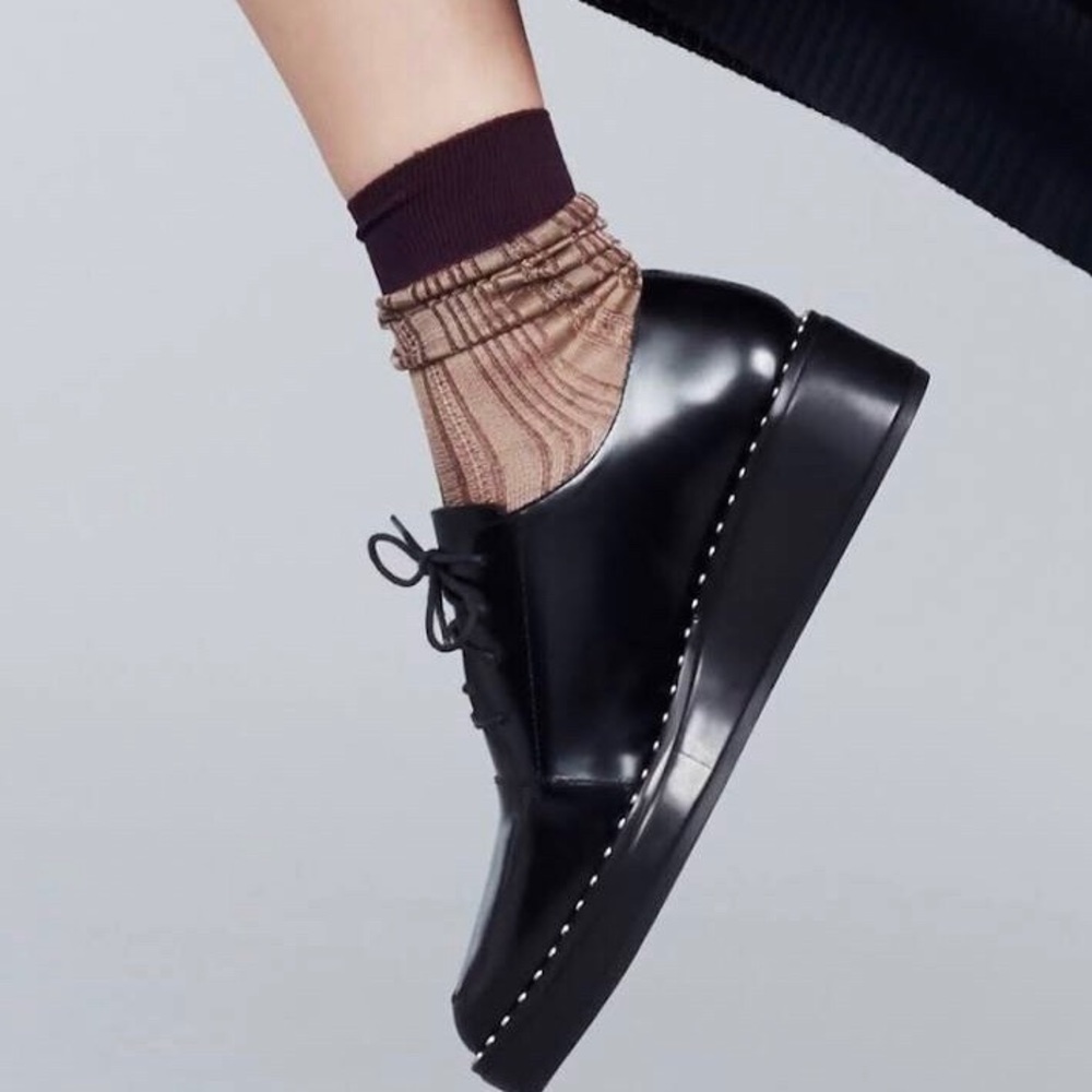 LoefllerRandall Platform Stud Oxford 100% Leather